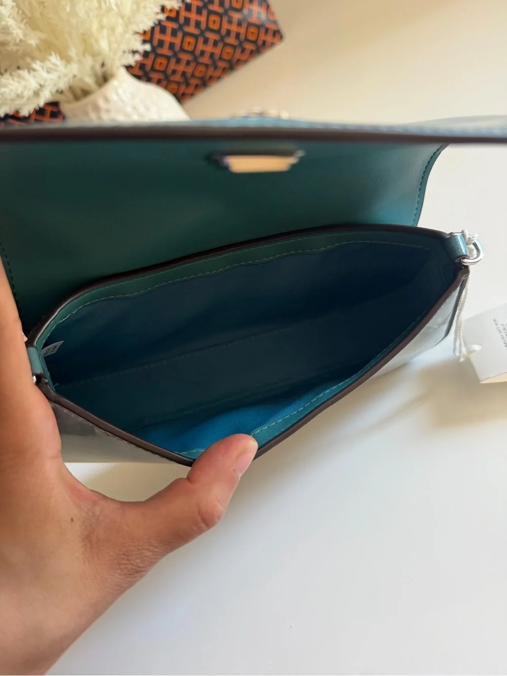 NWT, RORY BRUSH OFF MINI CONVERTIBLE CROSSBODY 180126 NORTHERN BLUE